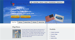 Desktop Screenshot of customflagshop.com