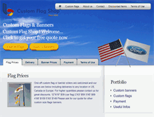 Tablet Screenshot of customflagshop.com